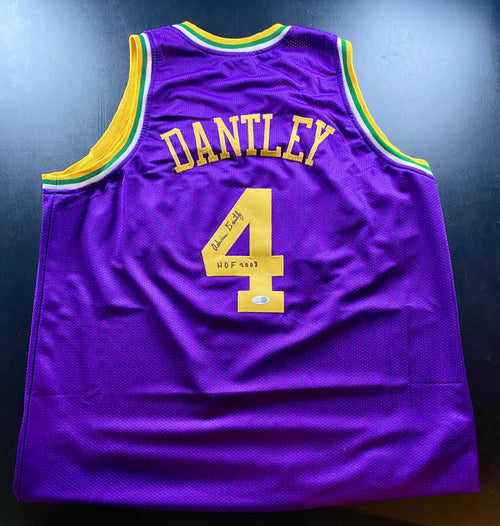 Adrian Dantley Signed Jersey With JSA COA (WB880357) (Jazz)