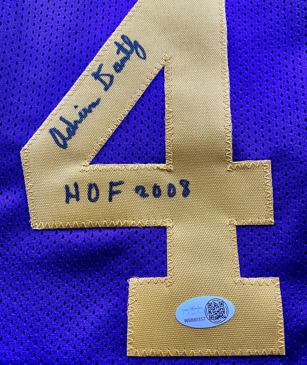 Adrian Dantley Signed Jersey With JSA COA (WB880357) (Jazz)