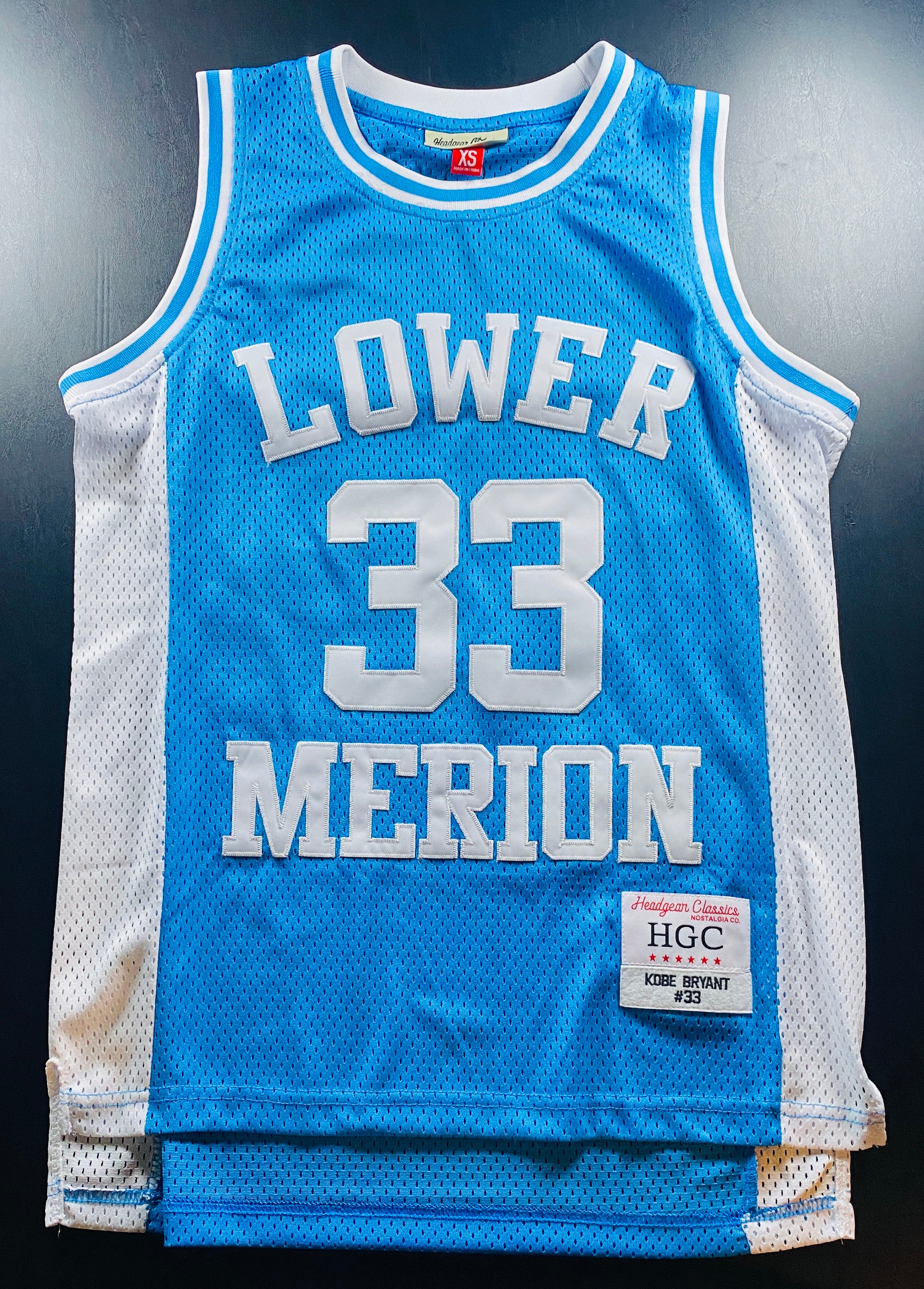 NWOT Adult XS Kobe Bryant Blue High School Jersey (Lower Merion, Lakers)