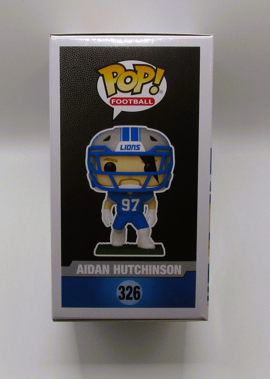 Aidan Hutchinson Signed Funko In Case With COA (152172) (Lions)