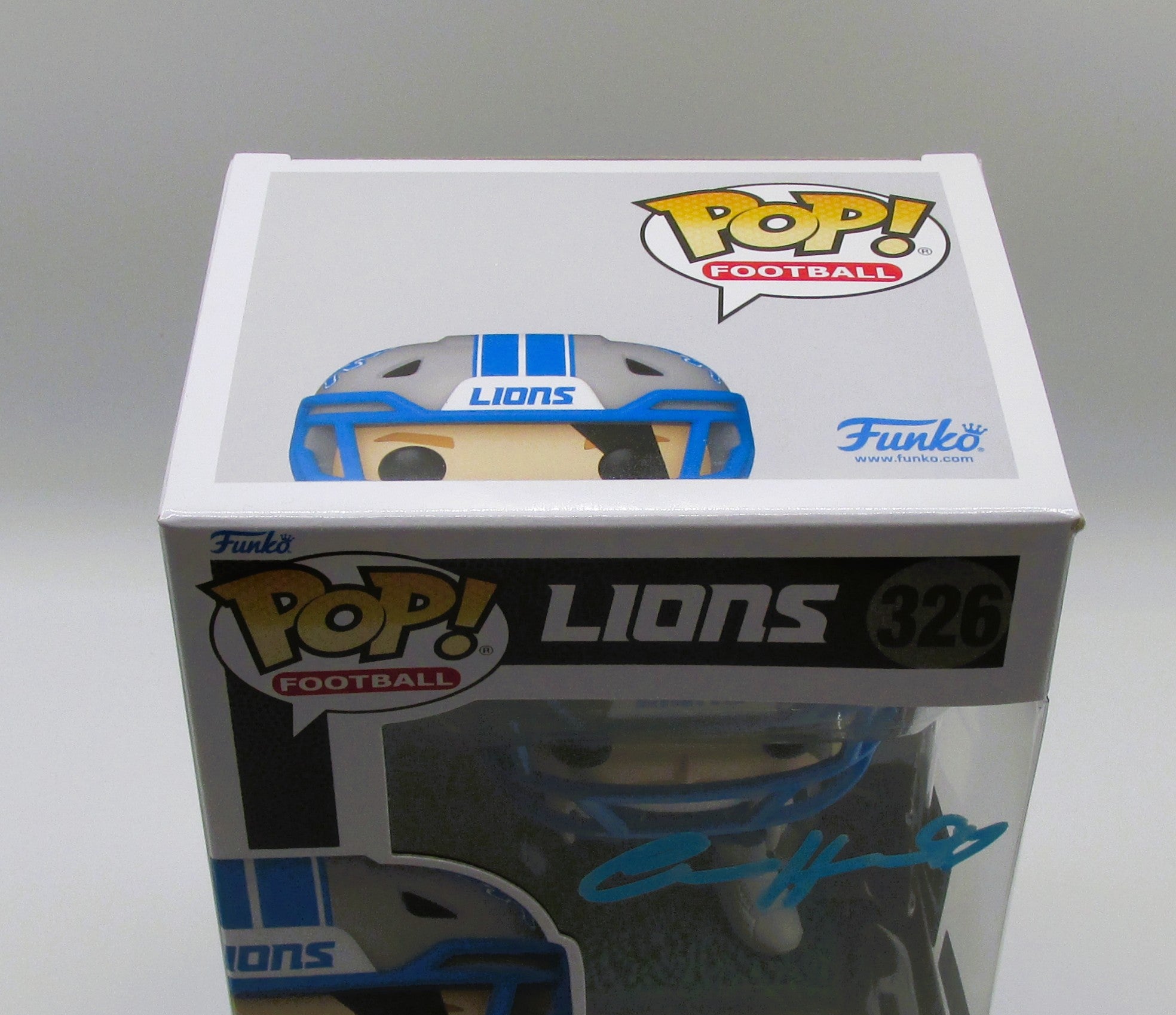 Aidan Hutchinson Signed Funko In Case With COA (152180) (Lions)