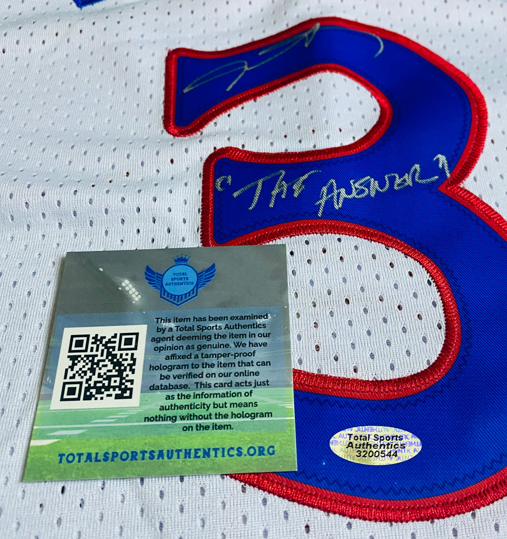 Allen Iverson Signed Jersey With COA (3200544) (Sixers)