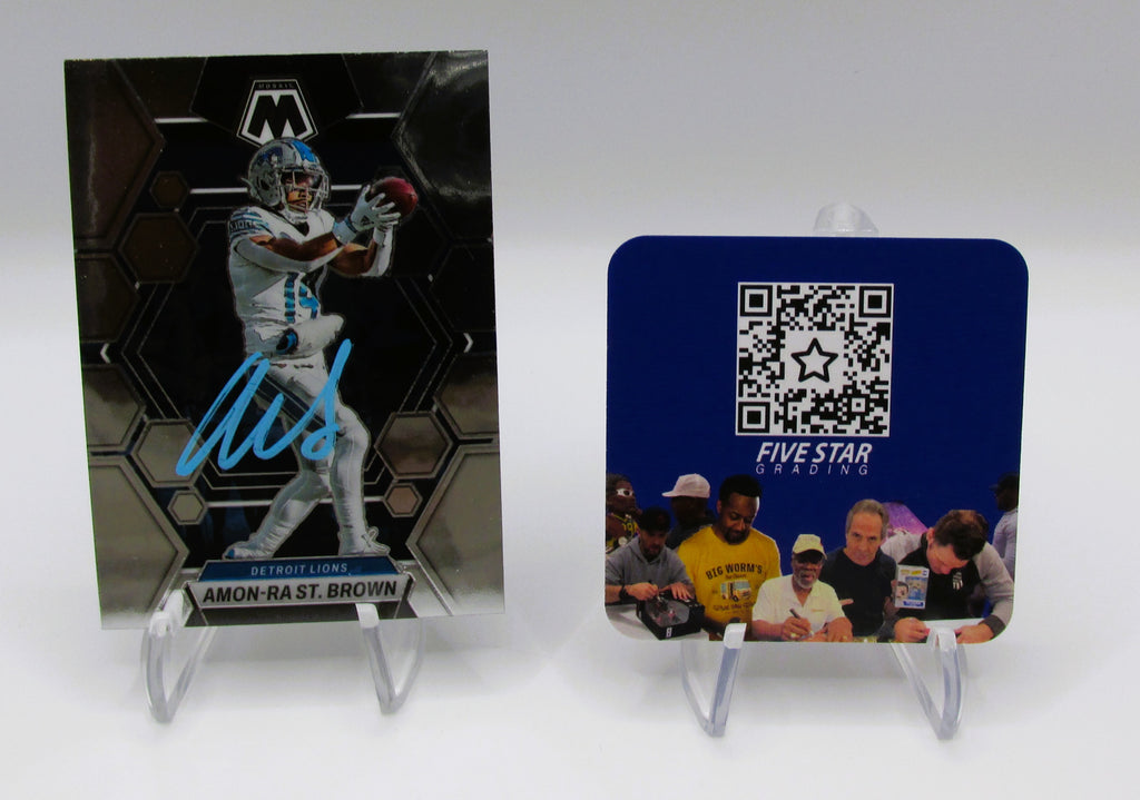 Amon-Ra St. Brown Signed Card With COA (456806) (Lions)