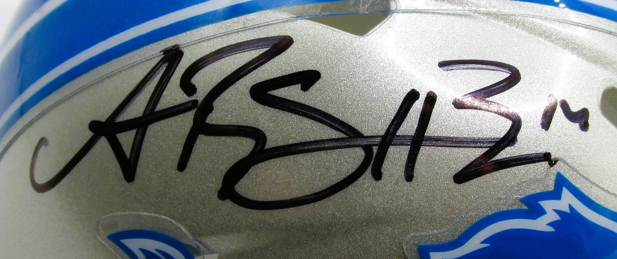 Amon-Ra St. Brown Signed Mini Helmet With COA (496981) (Lions)