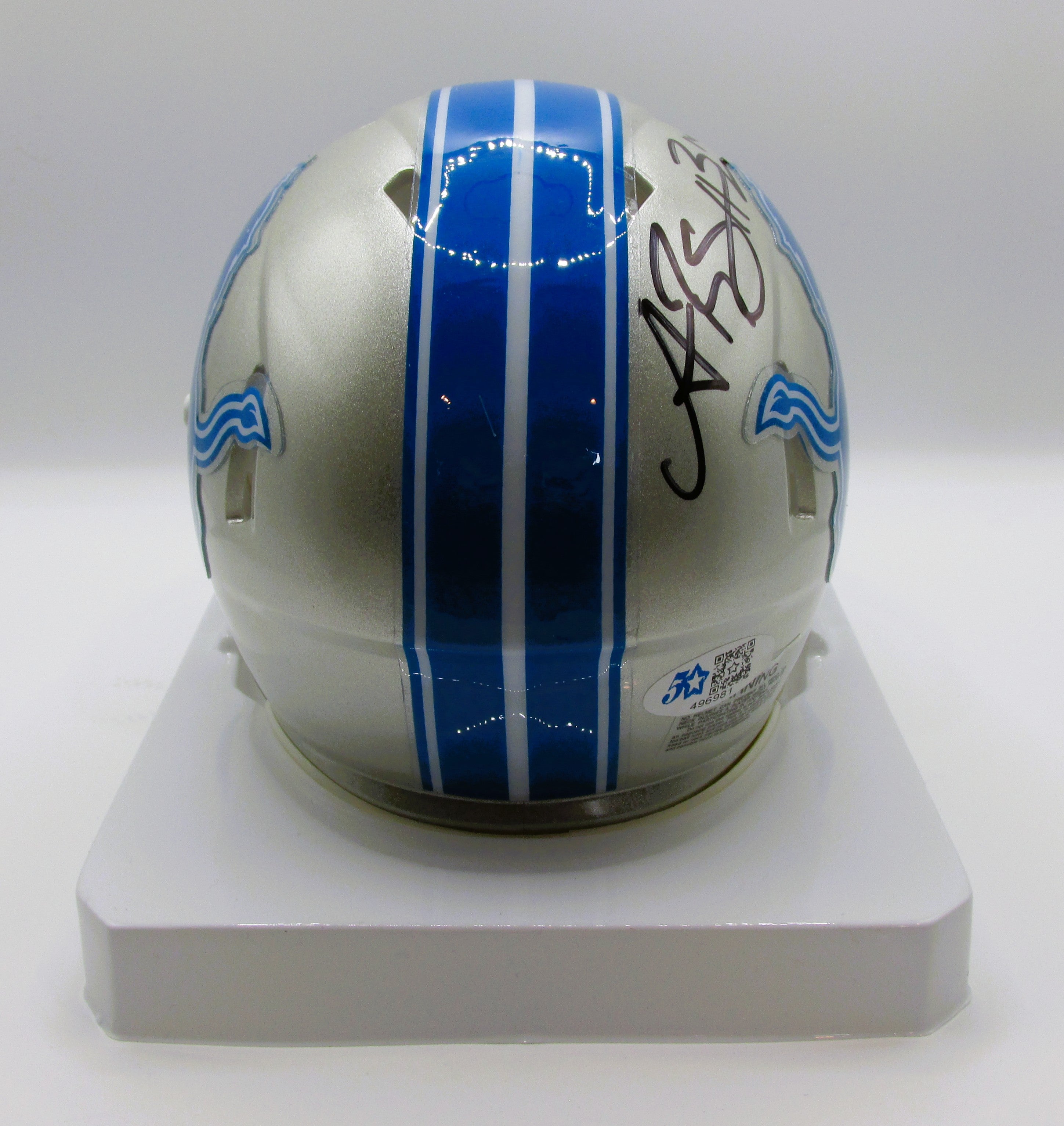 Amon-Ra St. Brown Signed Mini Helmet With COA (496981) (Lions)