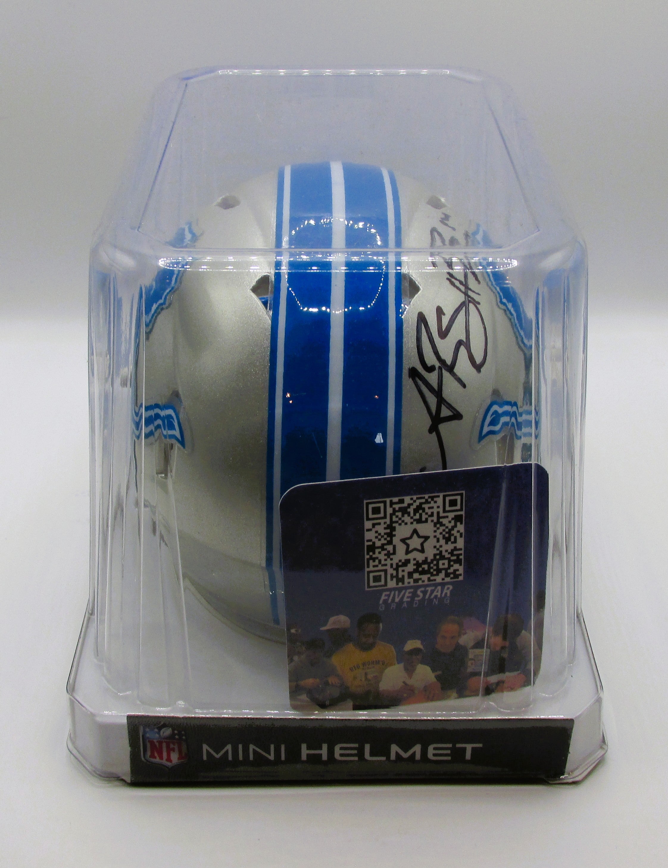 Amon-Ra St. Brown Signed Mini Helmet With COA (496981) (Lions)