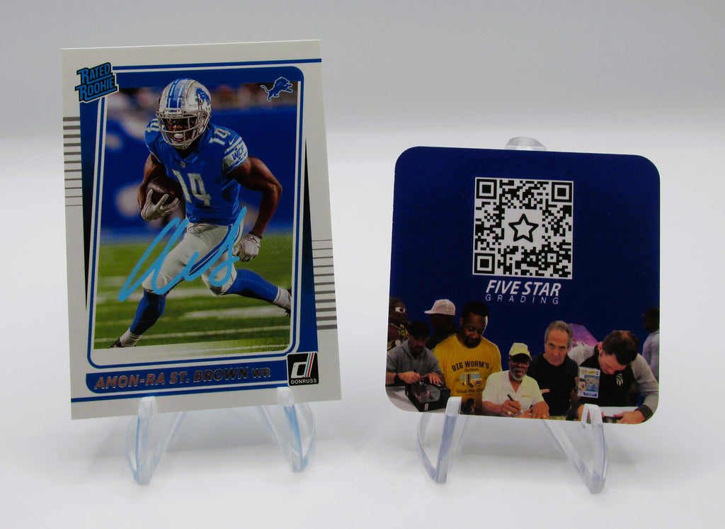Amon-Ra St. Brown Signed Rated Rookie Card With COA (456804) (Lions)