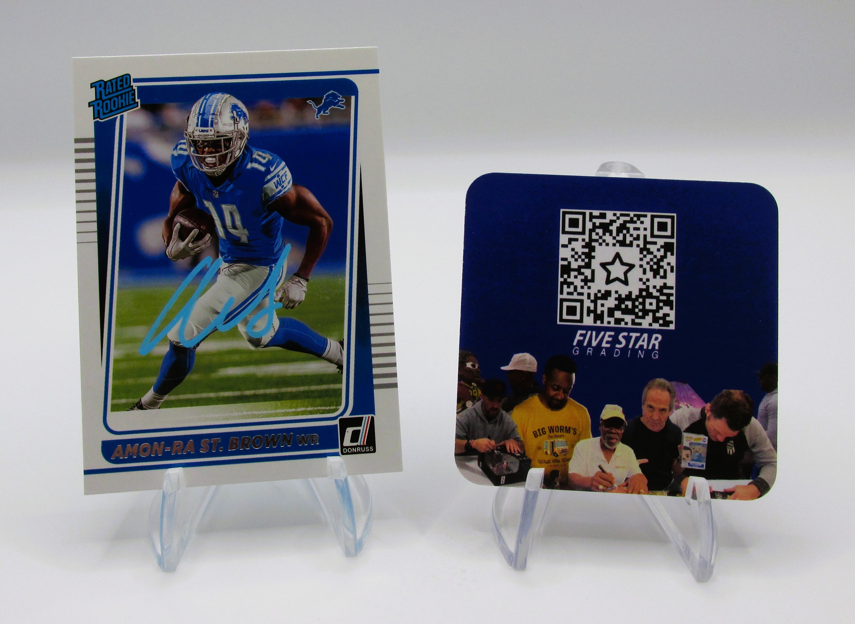 Amon-Ra St. Brown Signed Rated Rookie Card With COA (456804) (Lions)