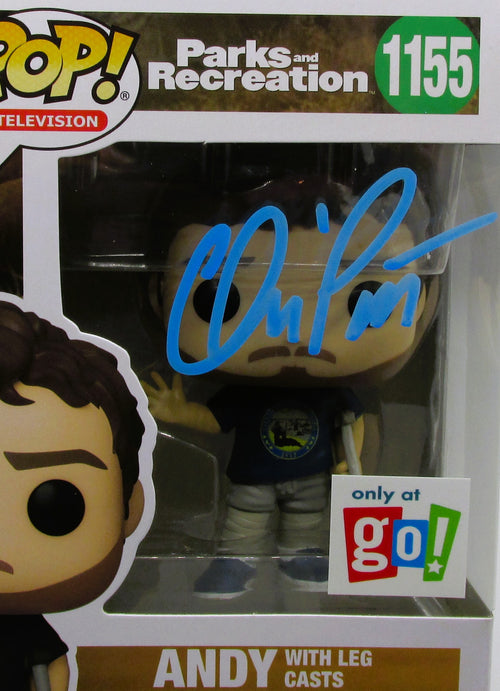 Andy Dwyer (Chris Pratt) Signed Funko In Case With COA (A52016) (Parks & Rec)