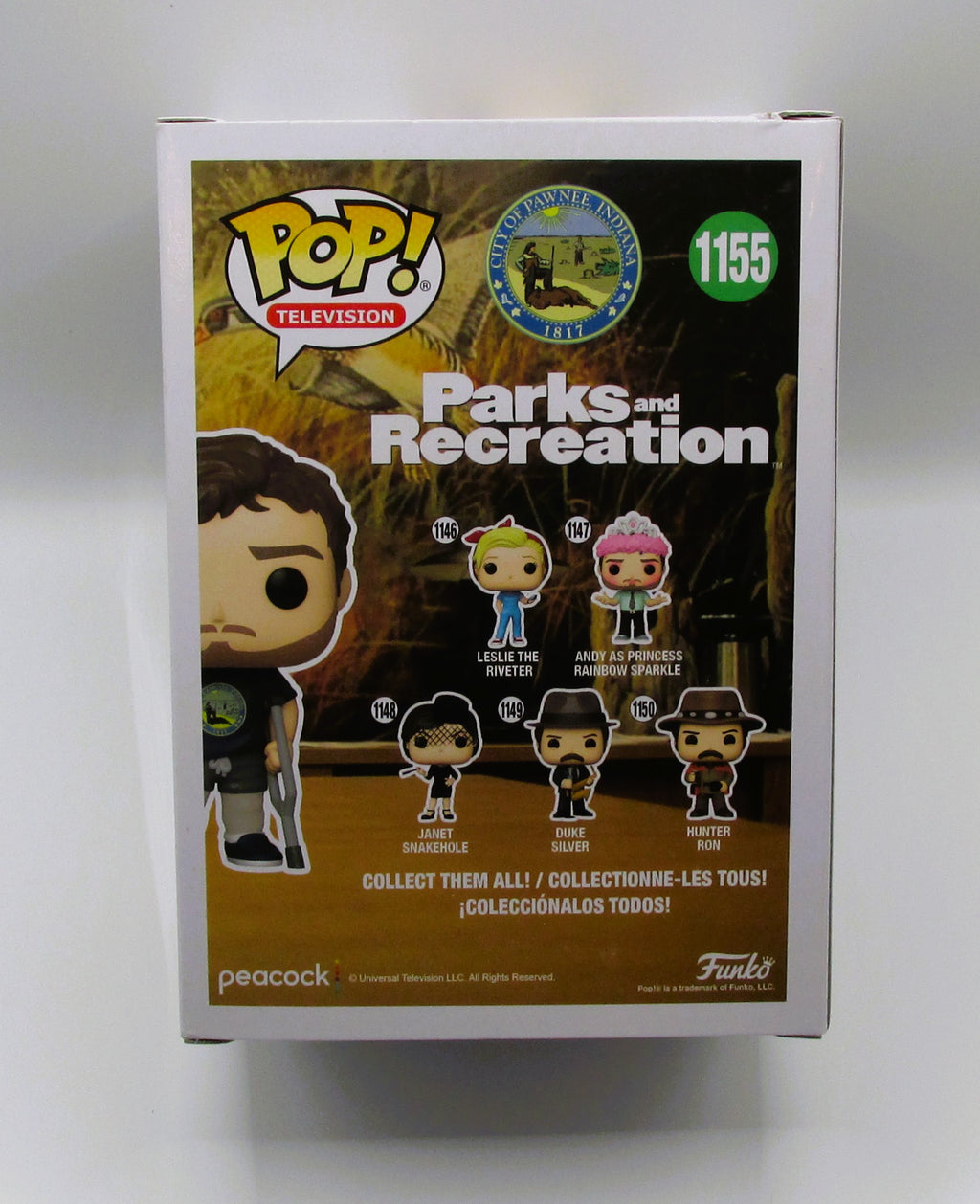 Andy Dwyer (Chris Pratt) Signed Funko In Case With COA (A52016) (Parks & Rec)