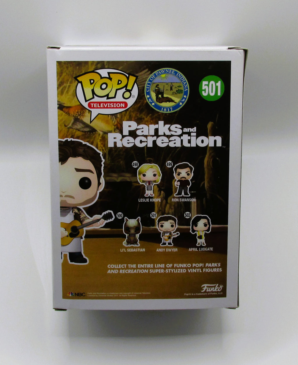 Andy Dwyer (Chris Pratt) Signed Funko In Case With COA (A52019) (Parks & Rec)