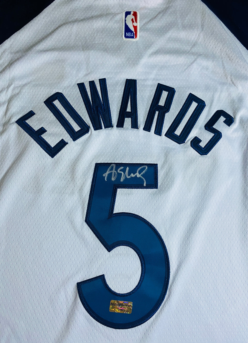Anthony Edwards Signed Jersey With COA (121841) (Timberwolves)