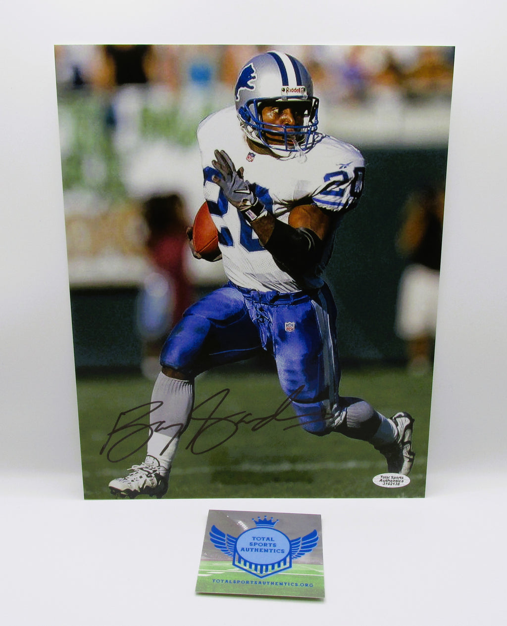 Barry Sanders Signed 8x10 Photo With COA (3102138) (Lions)