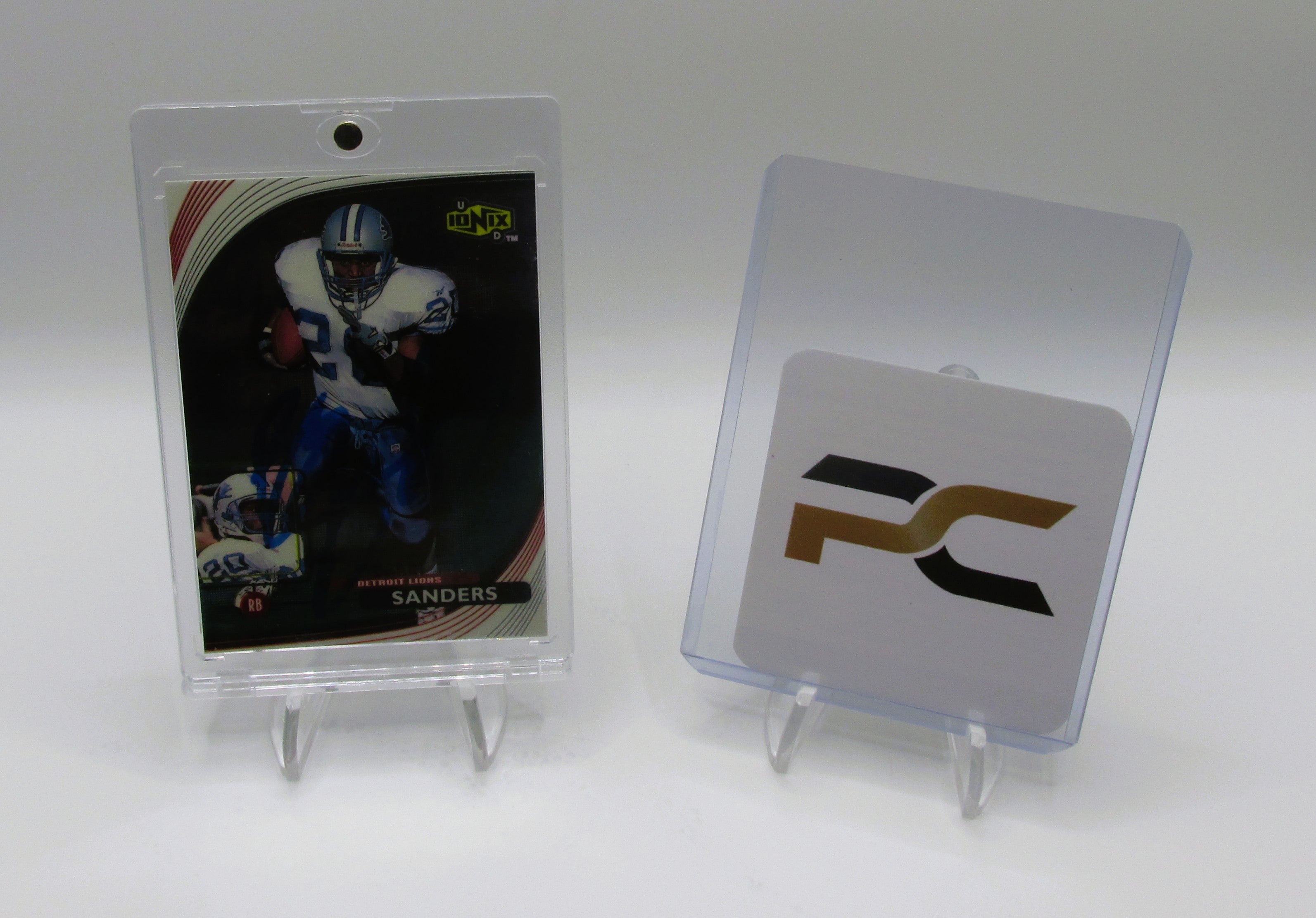 Barry Sanders Signed Card With COA (PC484893) (Lions)