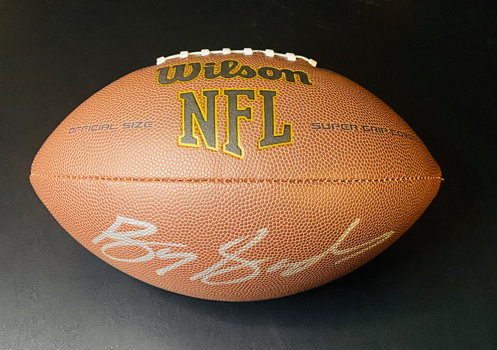 Barry Sanders Signed Football With COA (PC605813) (Lions)