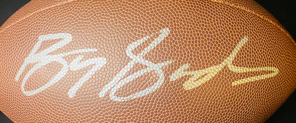Barry Sanders Signed Football With COA (PC605813) (Lions)