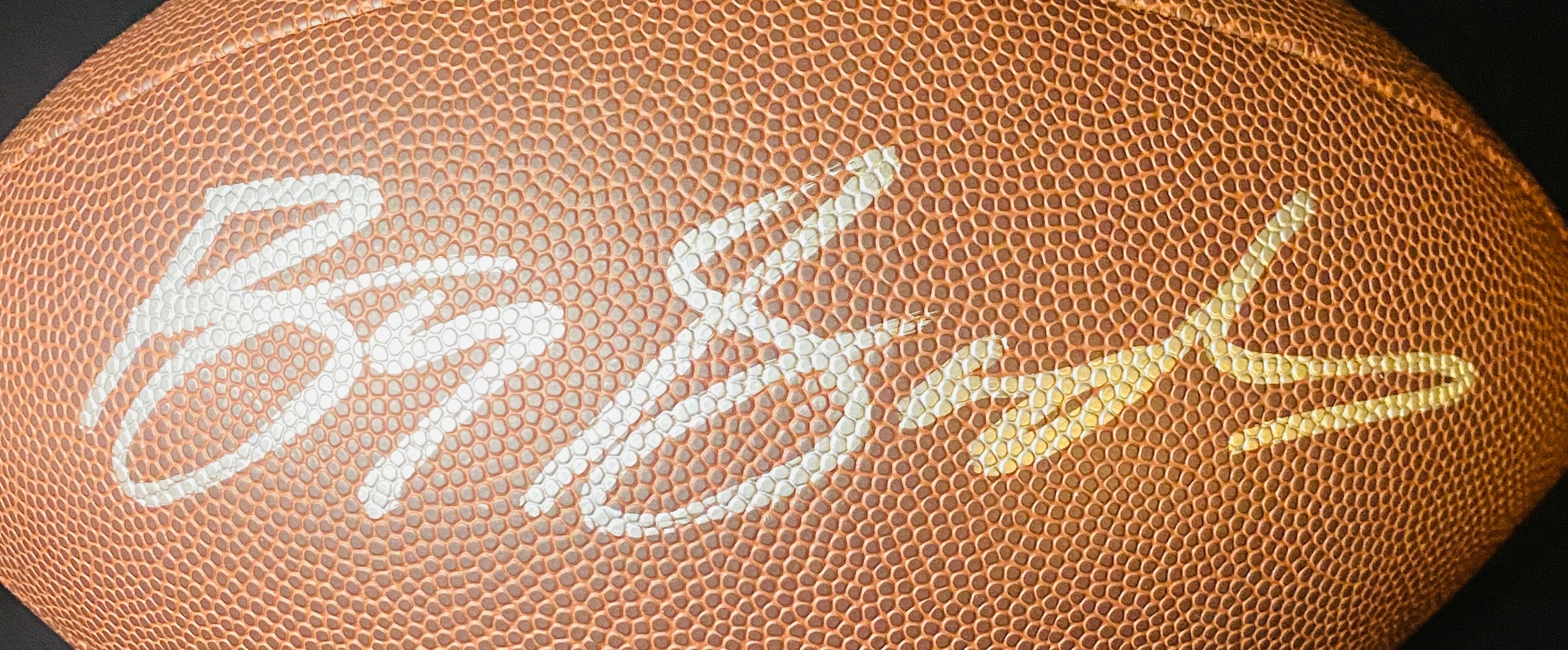 Barry Sanders Signed Football With COA (PC605813) (Lions)