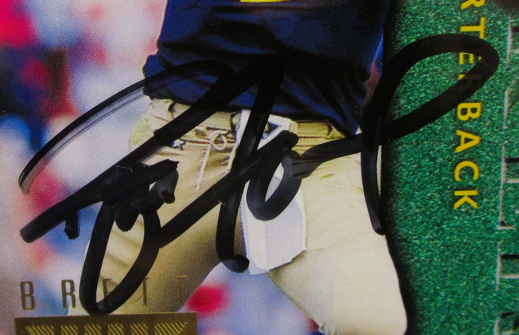 Brett Favre Signed Card With COA (PC484834) (Packers)