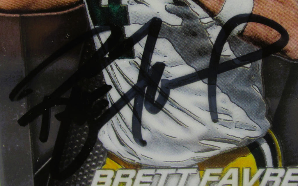 Brett Favre Signed Card With COA (PC484844) (Packers)