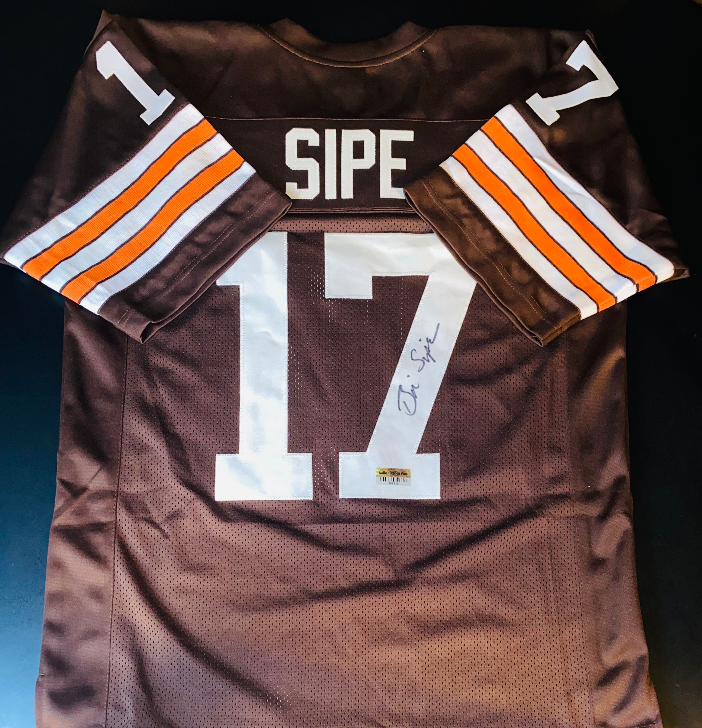 Brian Sipe Signed Jersey With COA (986410) (Browns)