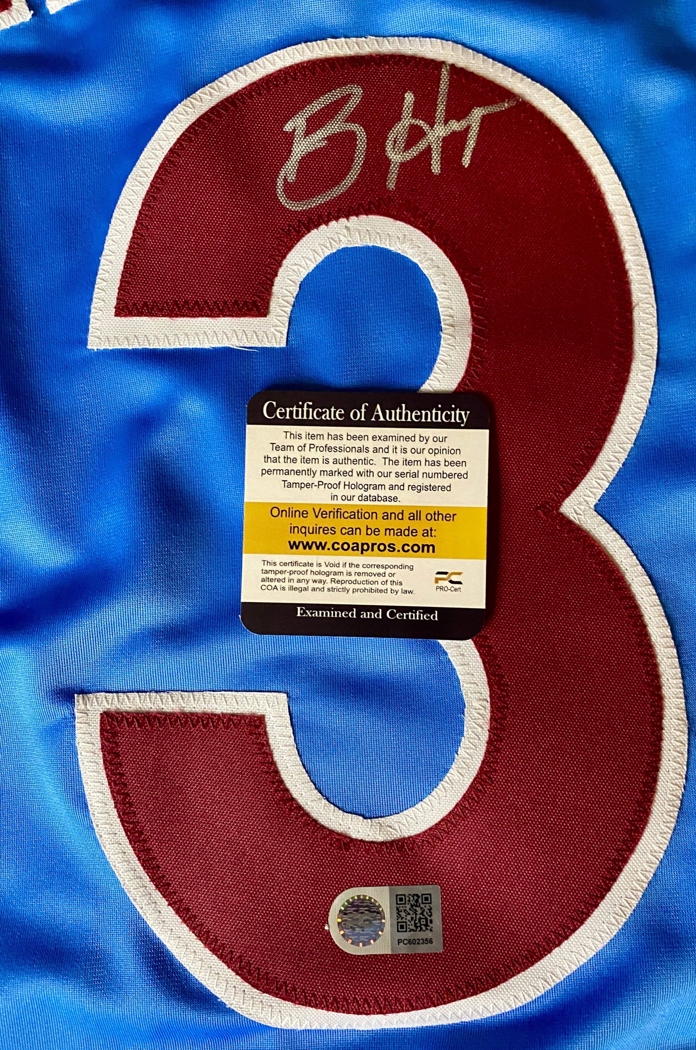 Bryce Harper Signed Jersey With COA (PC602356) (Phillies)