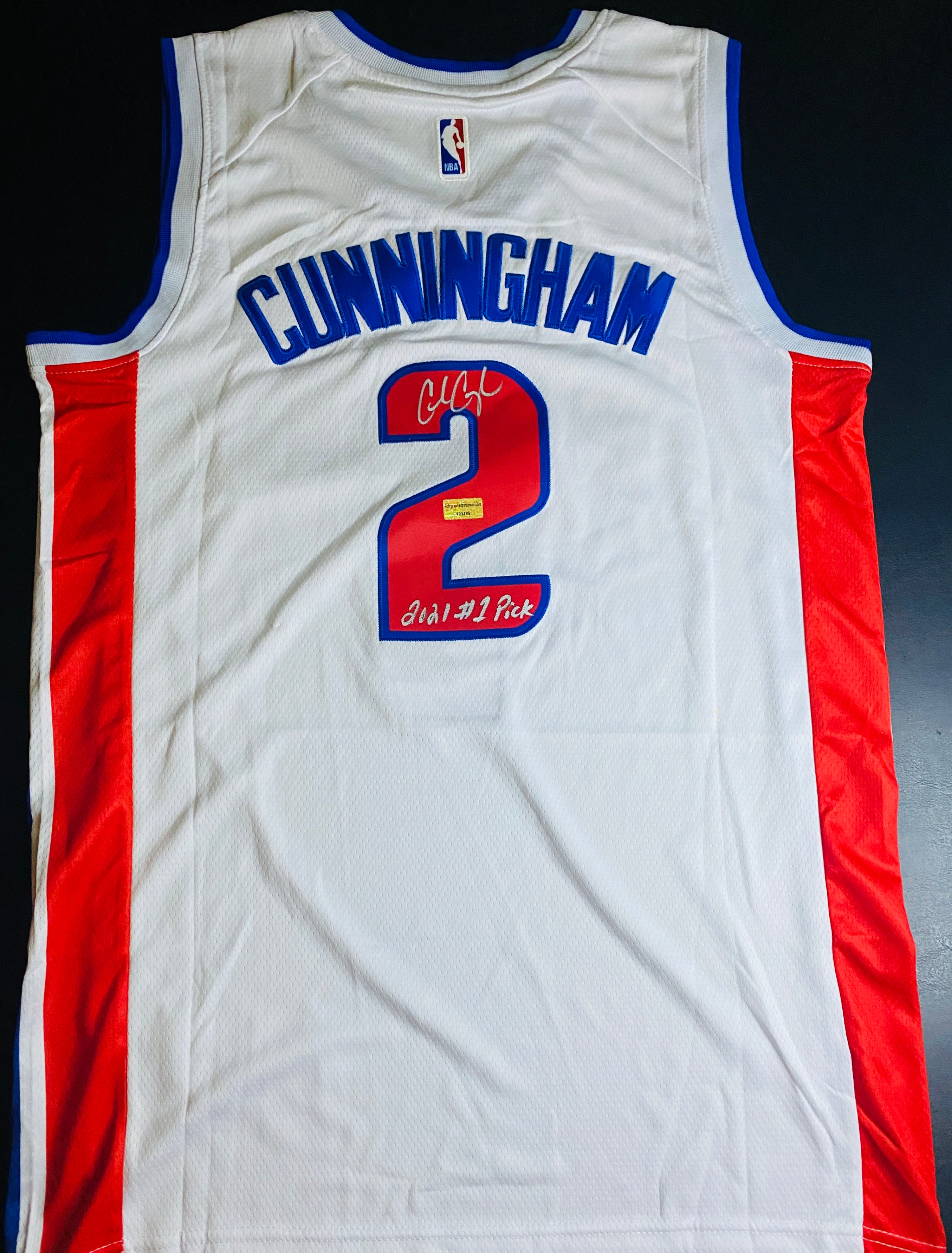 Cade Cunningham Signed Jersey With COA (121485) (Pistons)