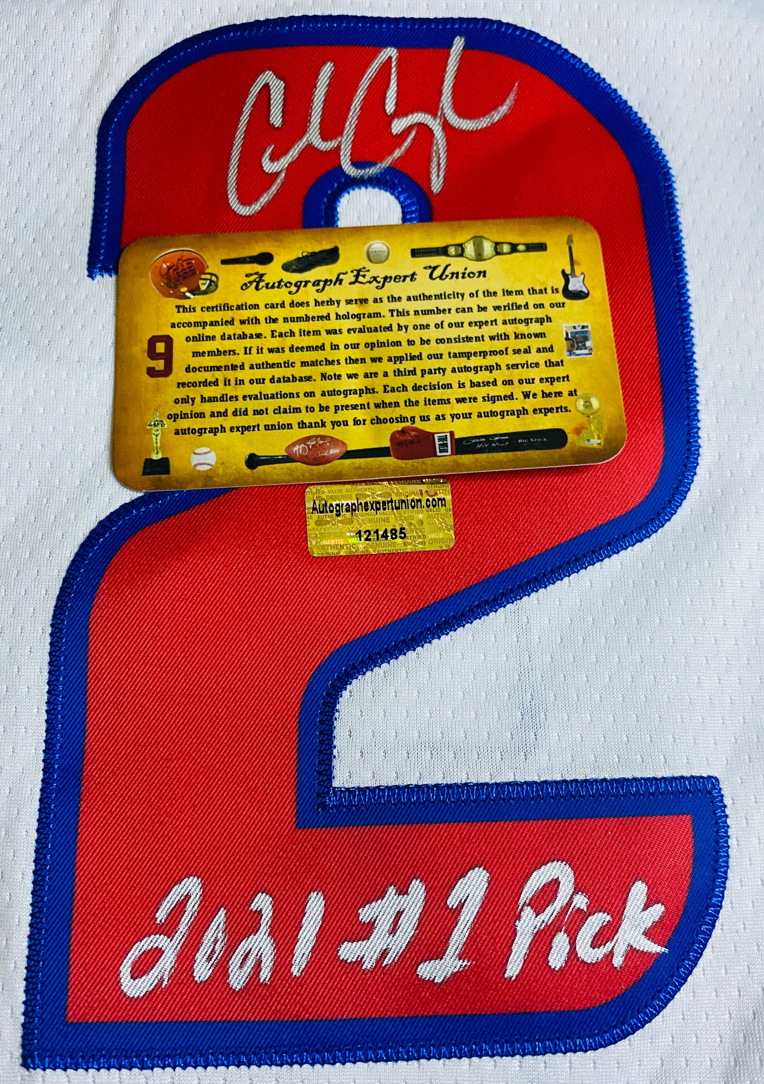 Cade Cunningham Signed Jersey With COA (121485) (Pistons)