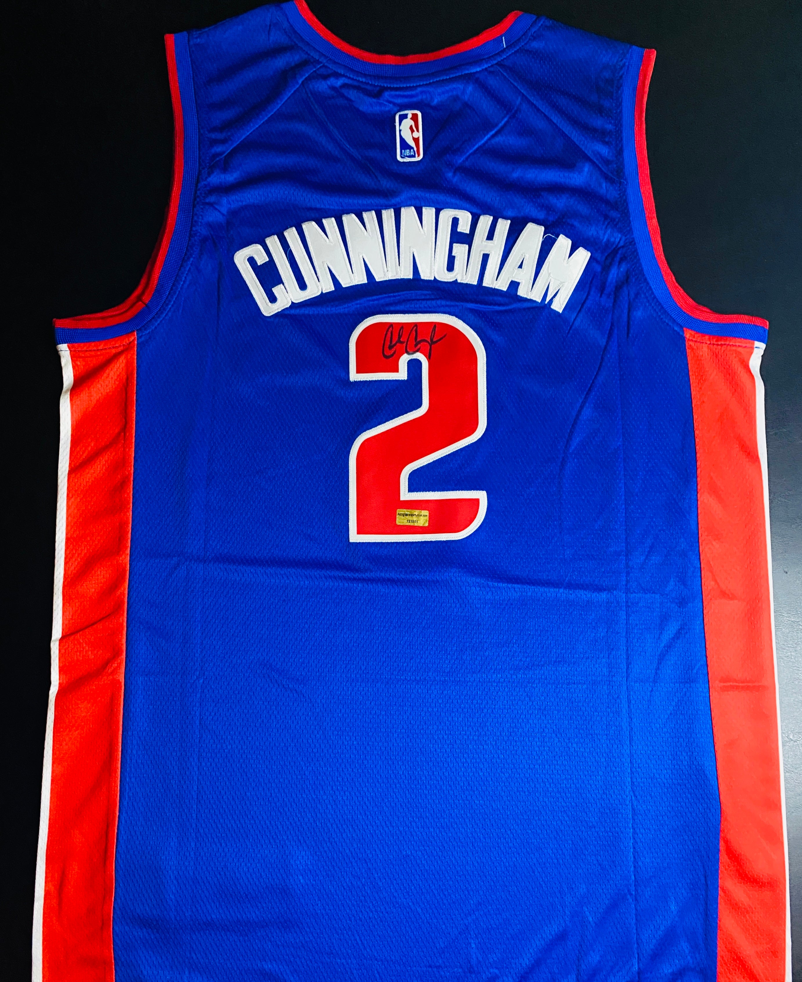 Cade Cunningham Signed Jersey With COA (121501) (Pistons)