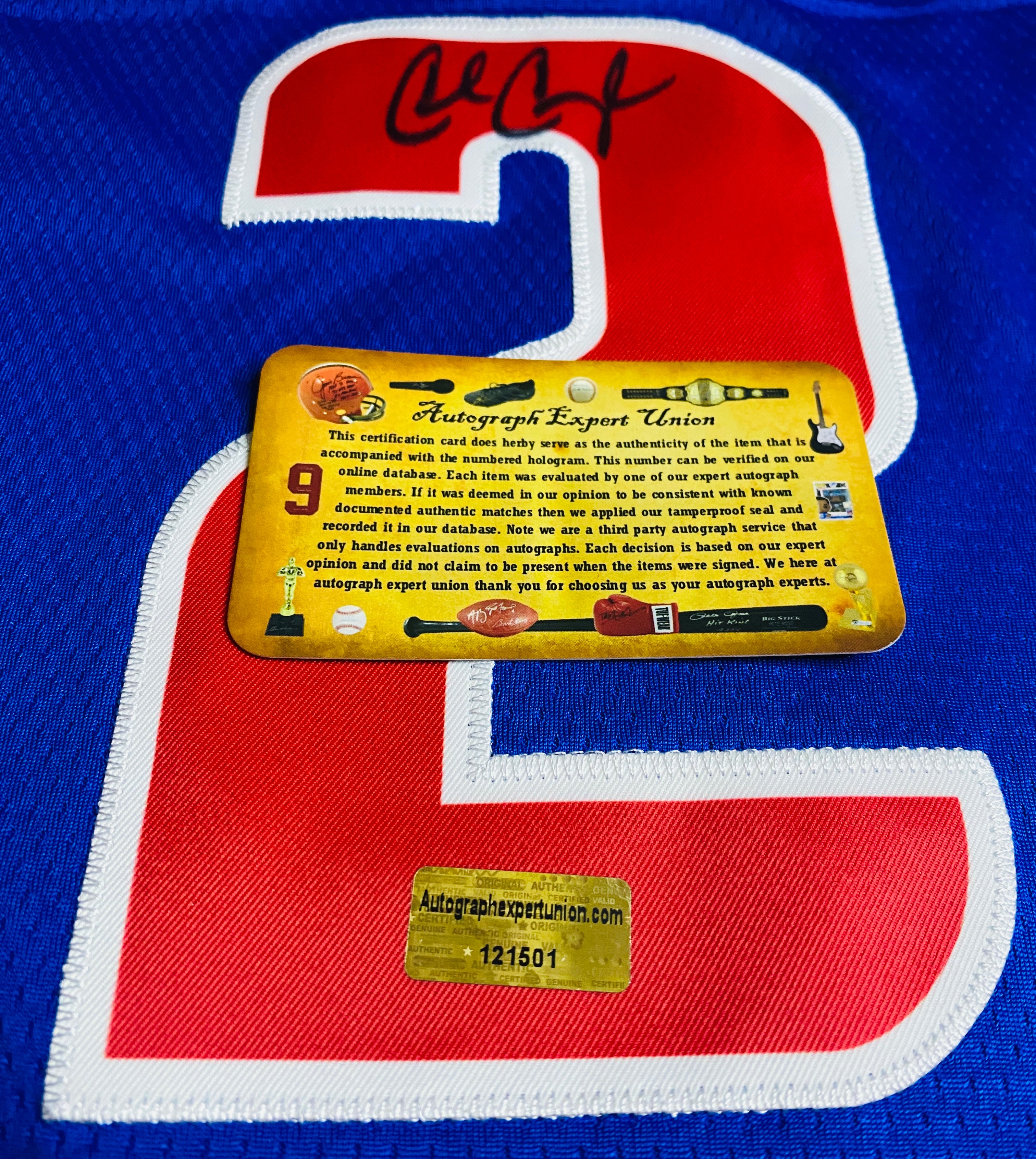 Cade Cunningham Signed Jersey With COA (121501) (Pistons)