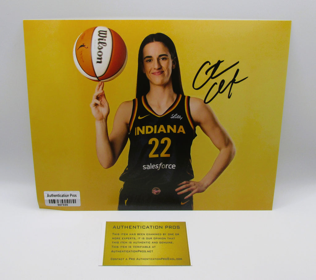 Caitlin Clark Signed 8x10 Photo With COA (987559) - BENT (Fever)