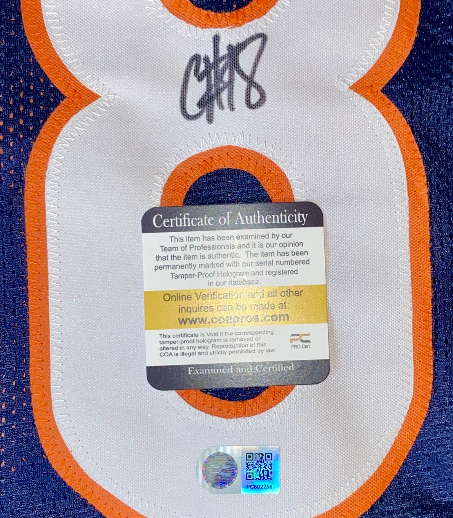 Caleb Williams Signed Card With COA (PC602256) (Bears)