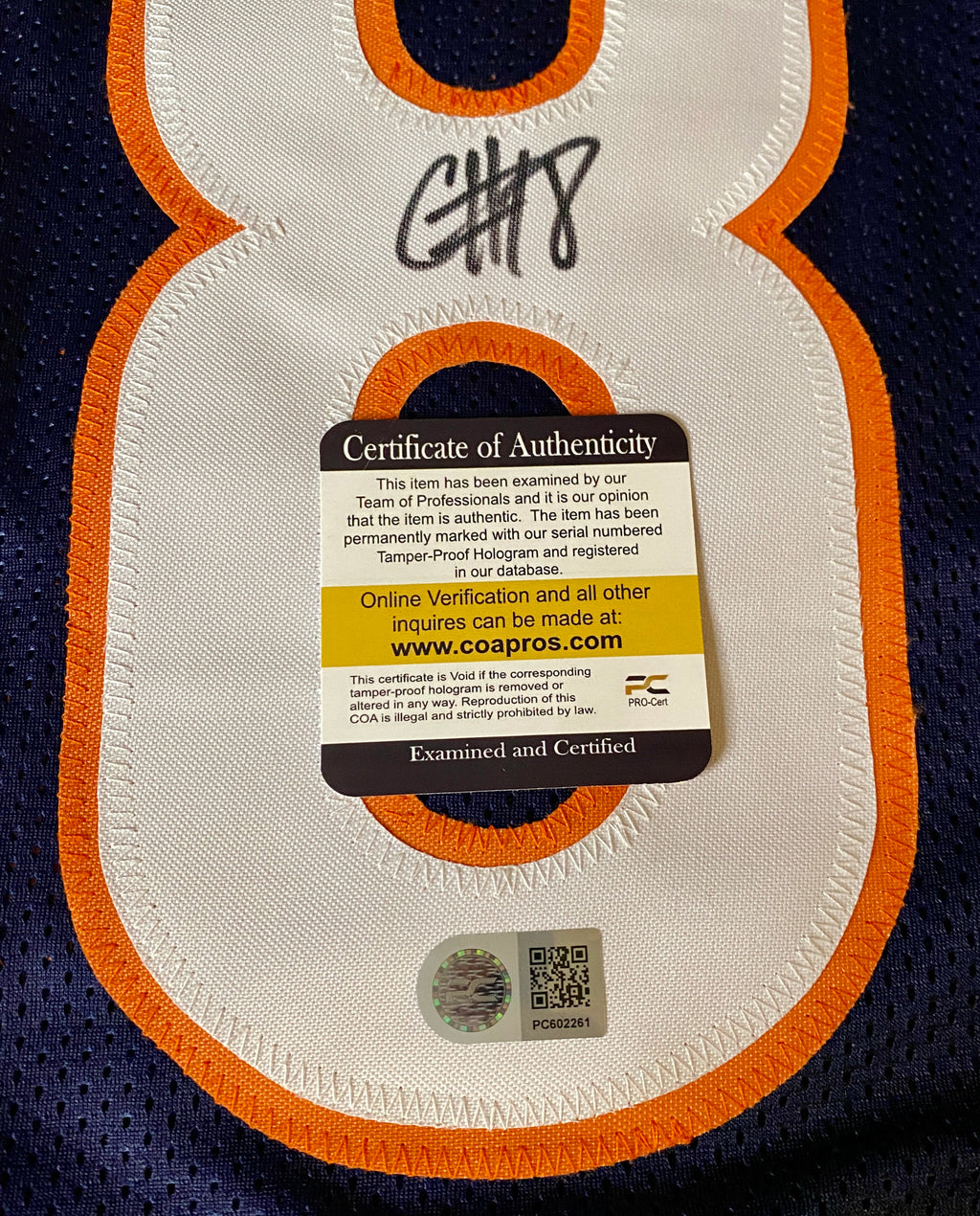 Caleb Williams Signed Jersey With COA (PC602261) (Bears)