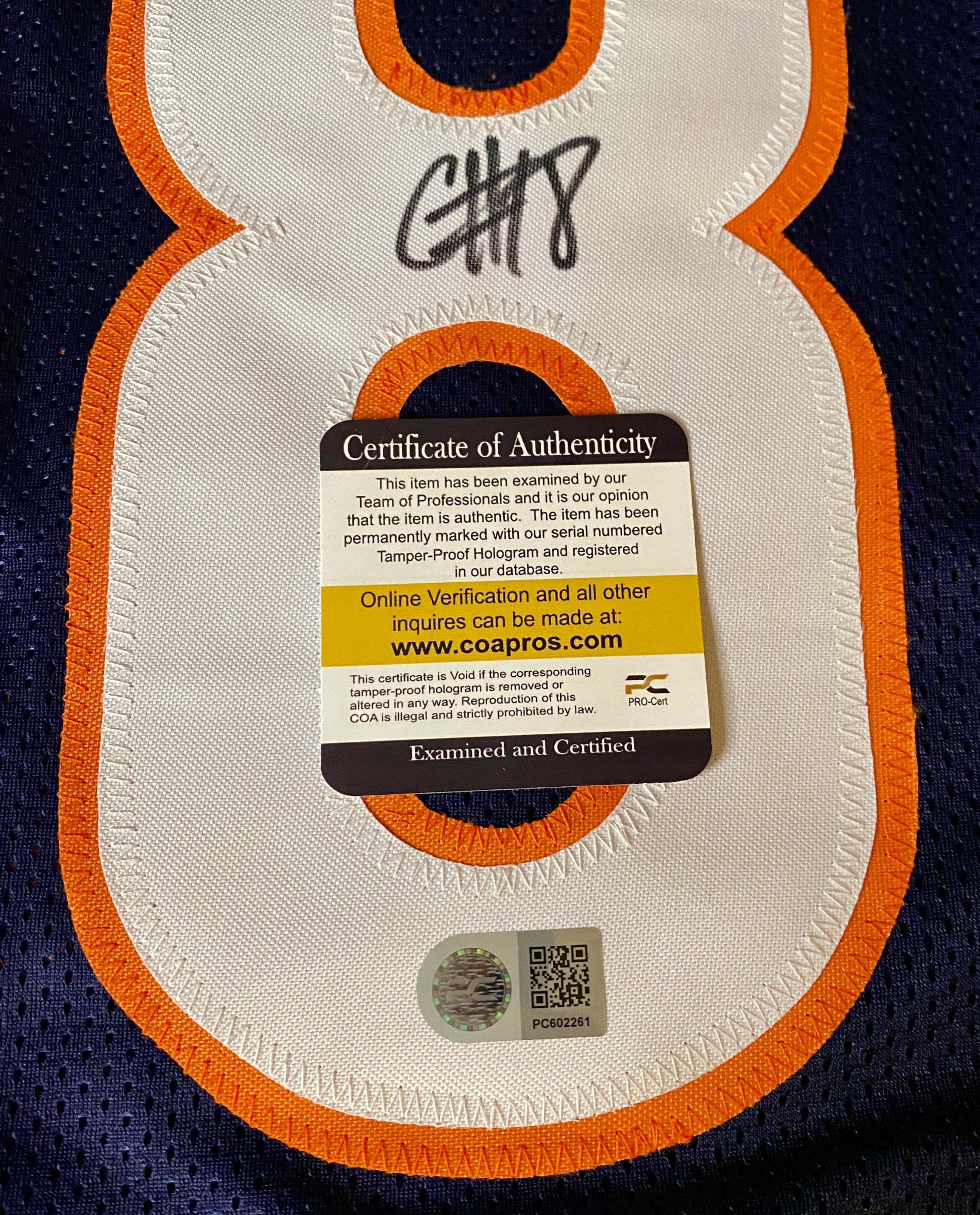Caleb Williams Signed Jersey With COA (PC602261) (Bears)