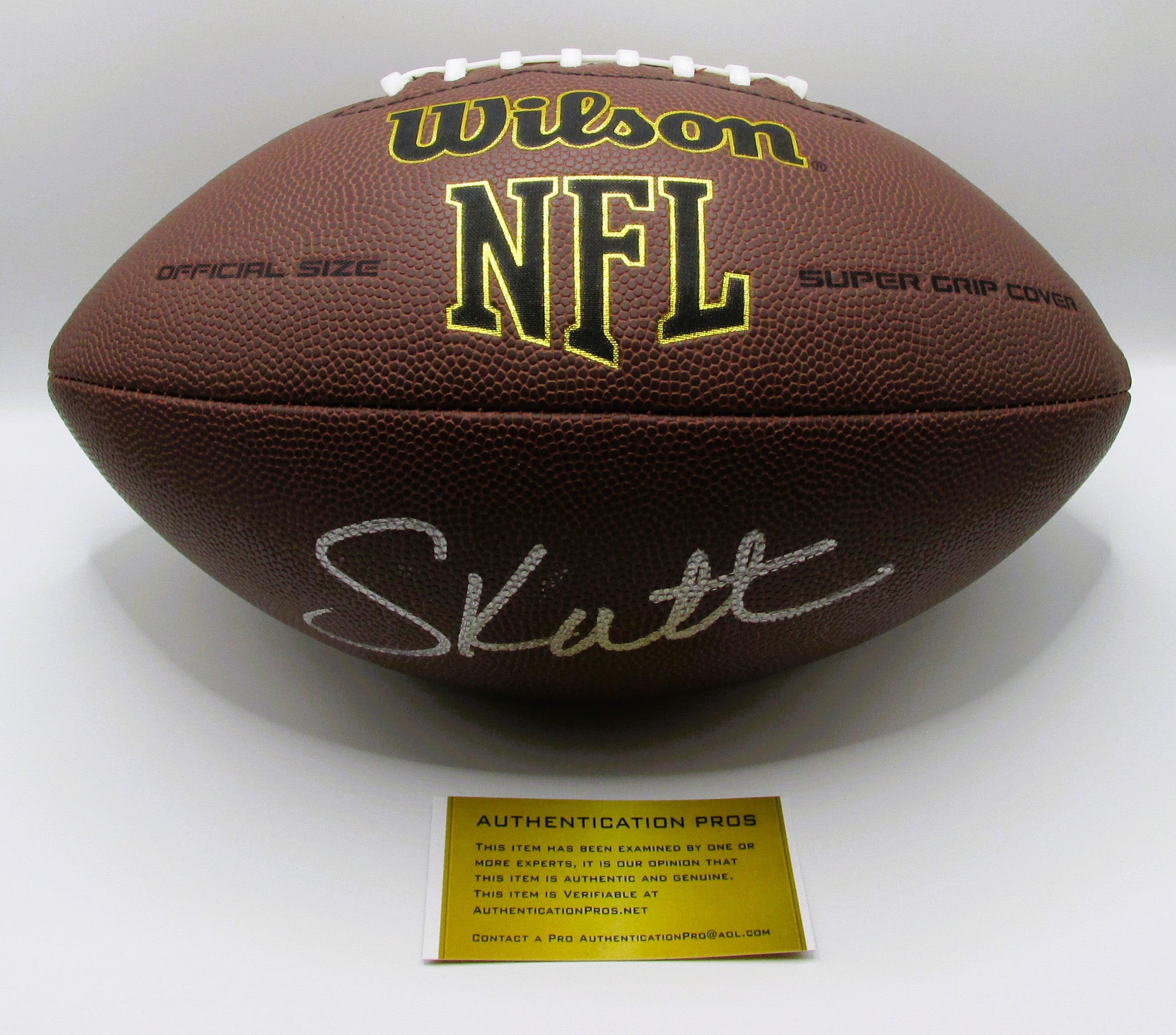 Cam Skattebo Signed Football With COA (986779) (Giants)