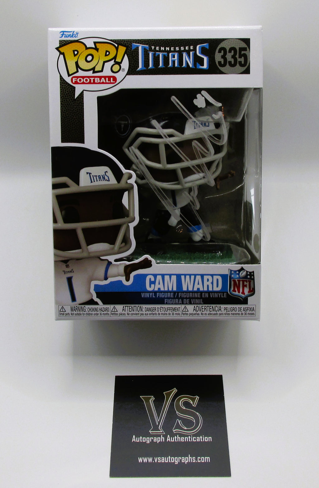 Cam Ward Signed Funko In Case With COA (A52333) (Titans)