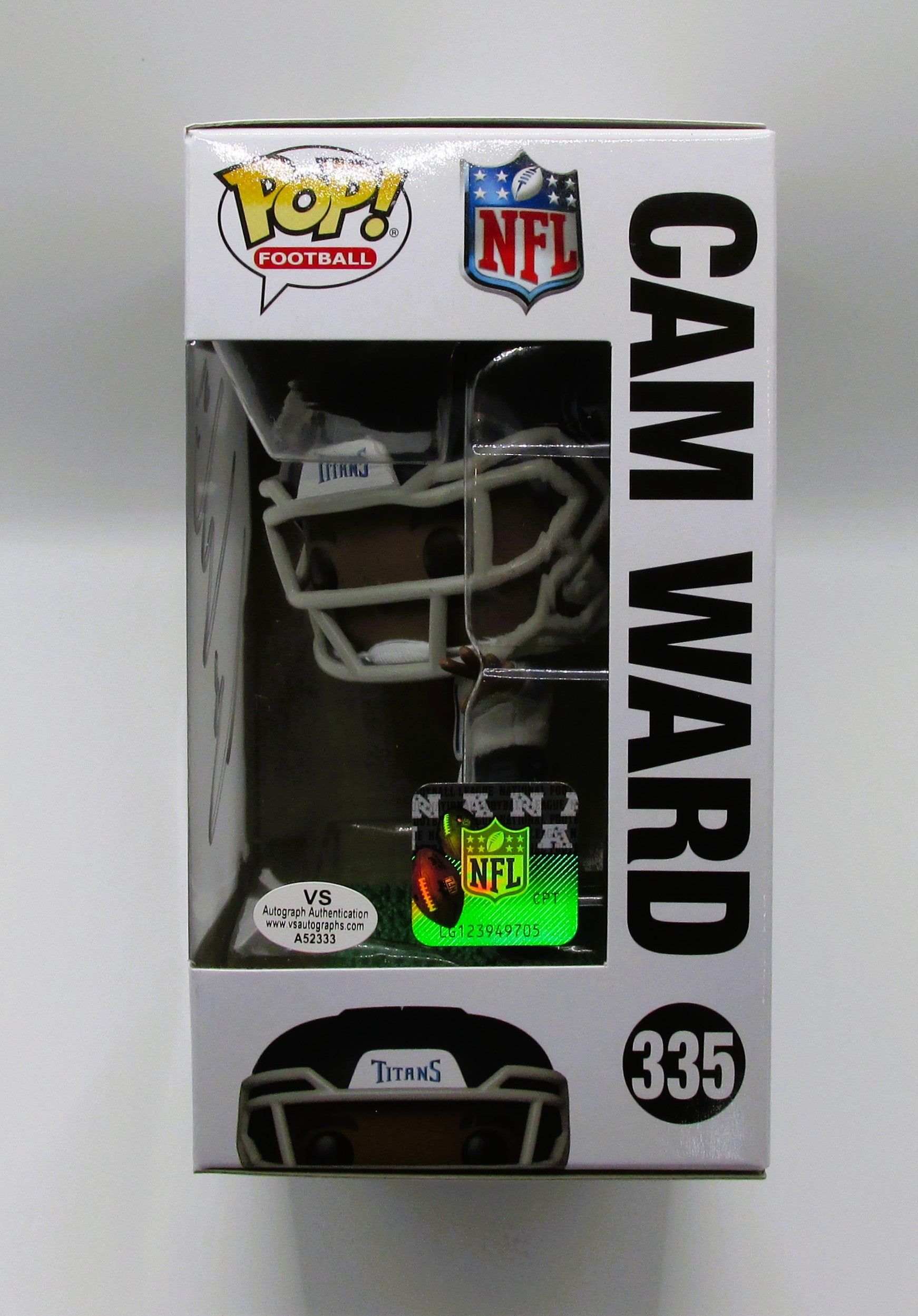 Cam Ward Signed Funko In Case With COA (A52333) (Titans)