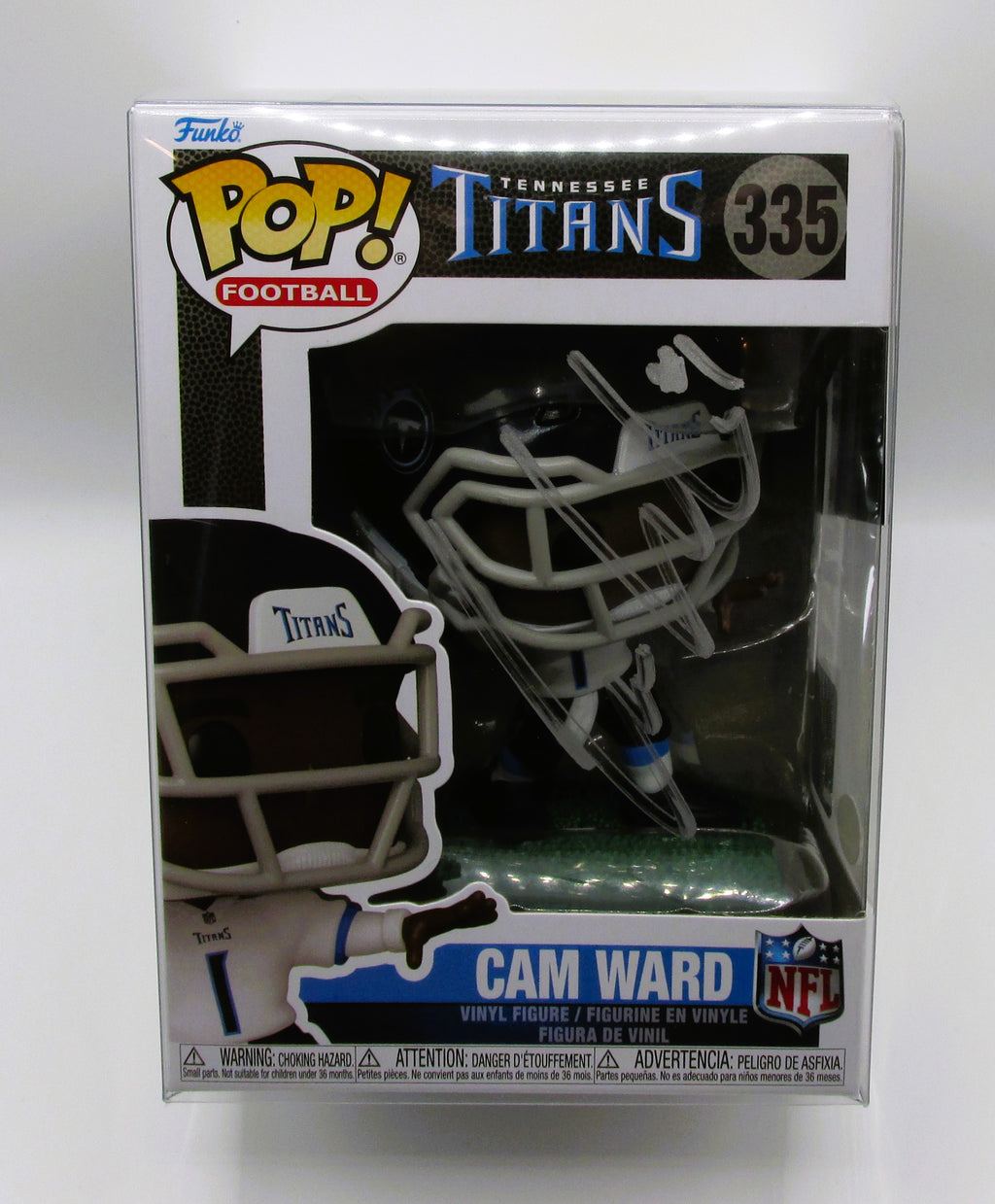 Cam Ward Signed Funko In Case With COA (A52333) (Titans)