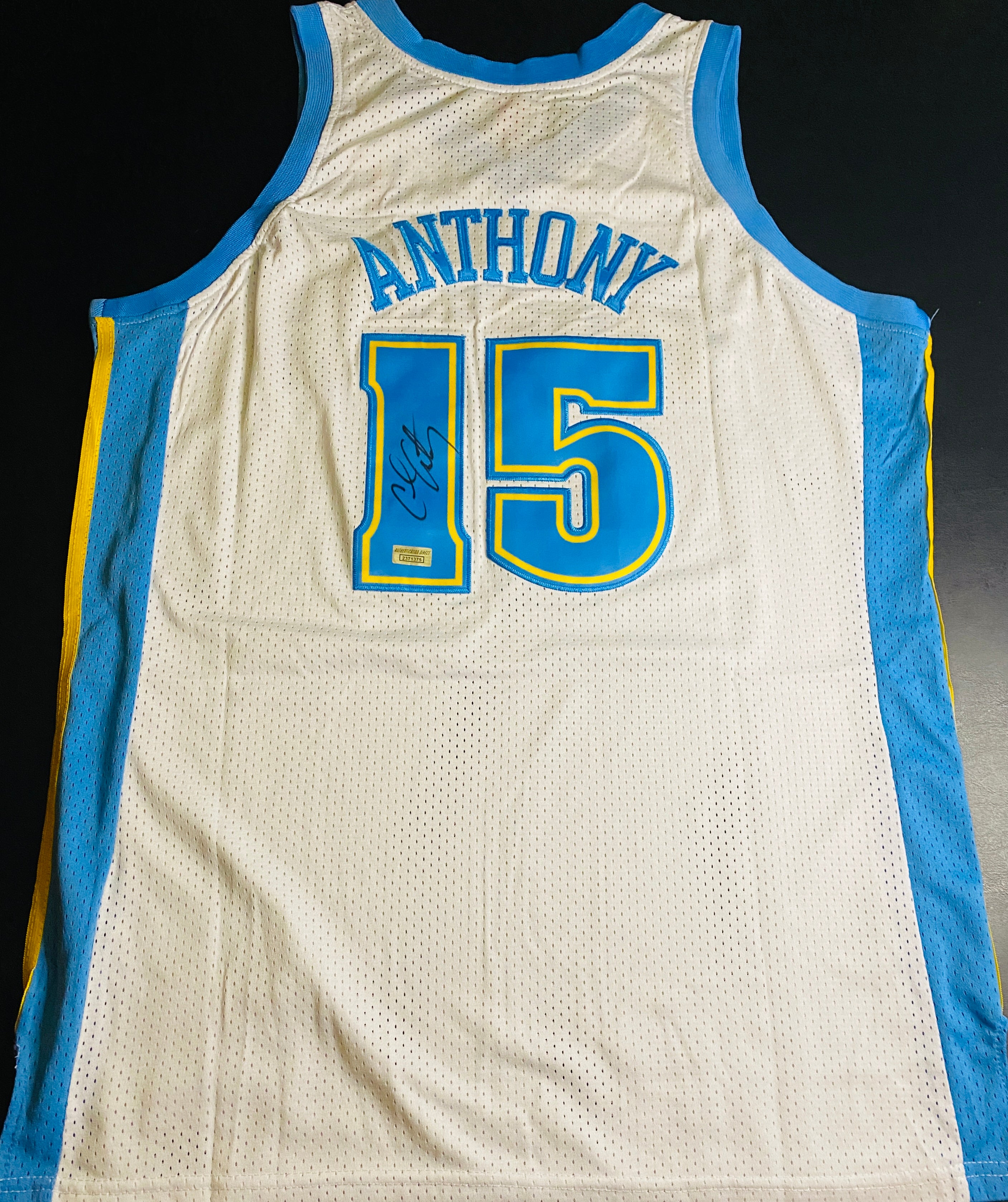 Carmelo Anthony Signed Jersey With COA (2371375) (Nuggets)