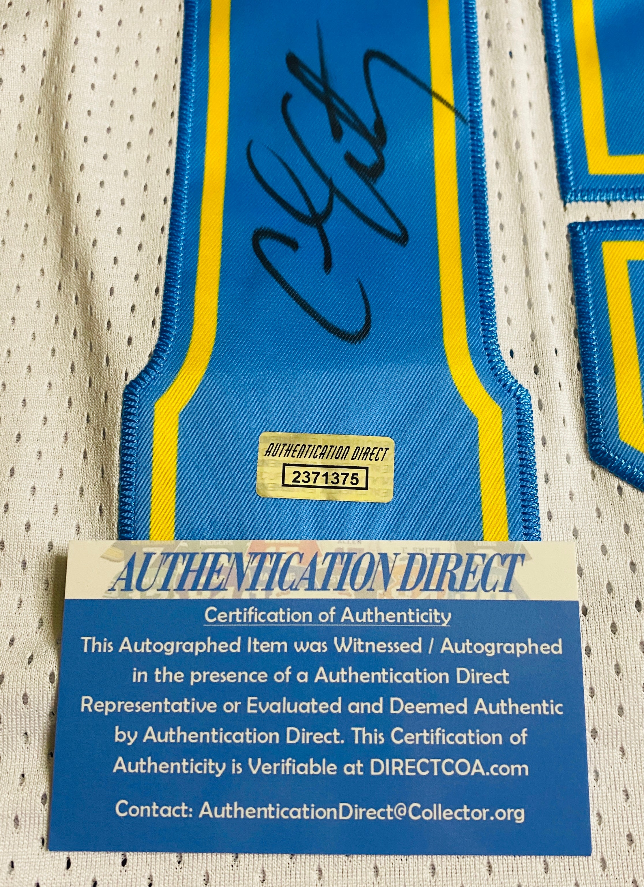 Carmelo Anthony Signed Jersey With COA (2371375) (Nuggets)