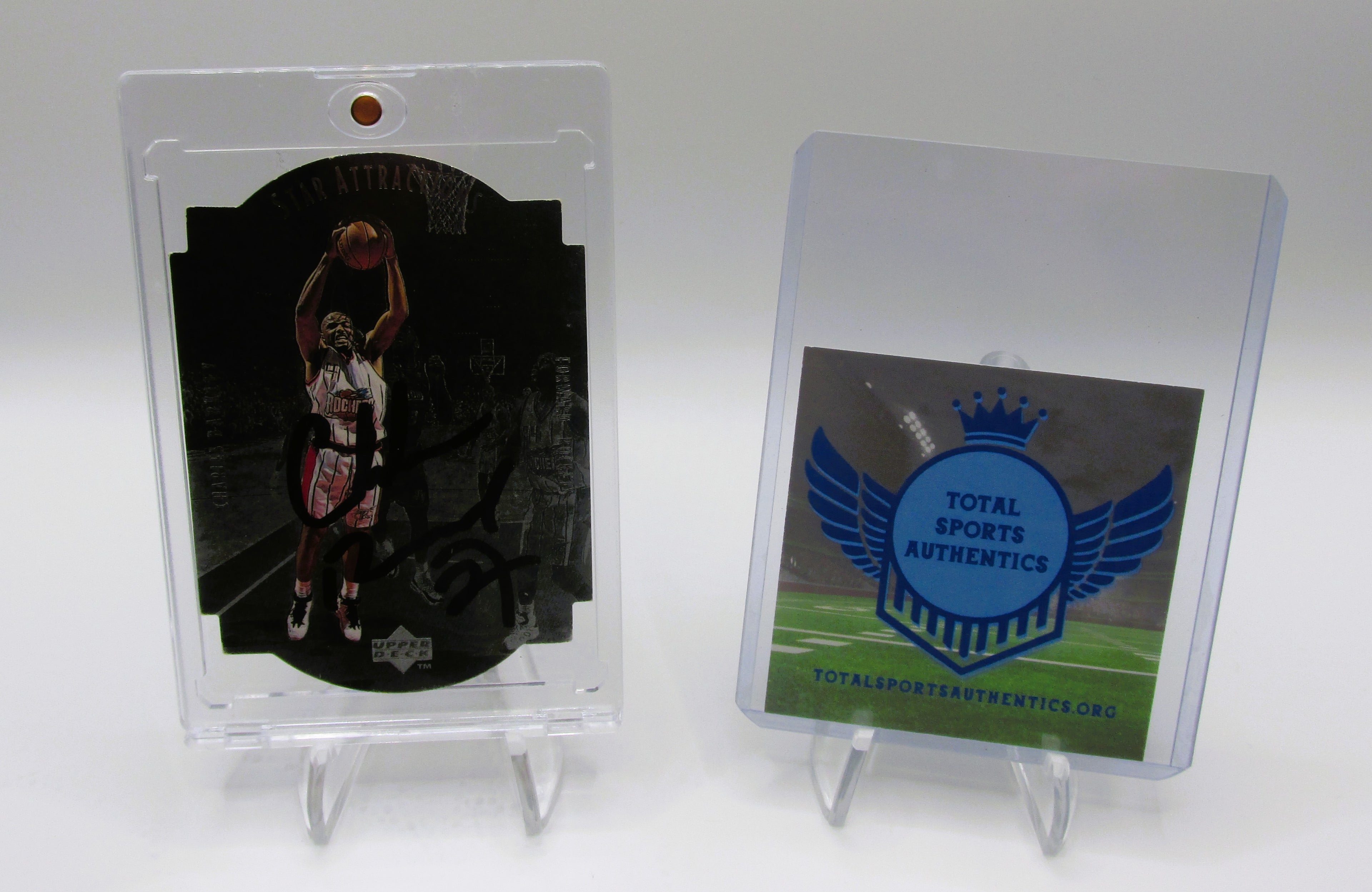 Charles Barkley Signed Card With COA (3202484) (Rockets)