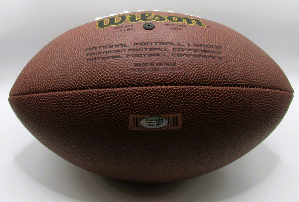 Christian McCaffrey Signed Football With COA (3200806) (49ers, Panthers)