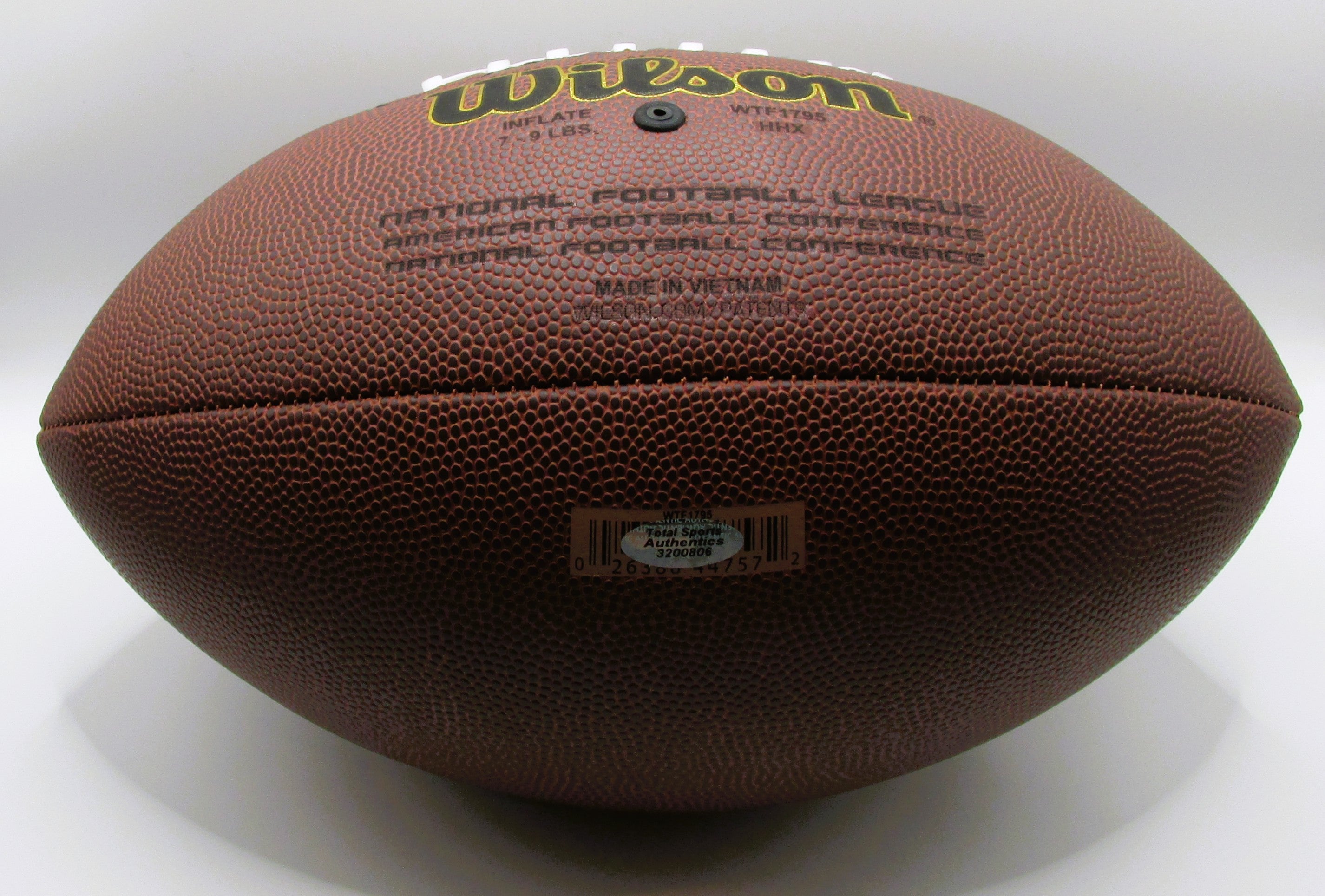 Christian McCaffrey Signed Football With COA (3200806) (49ers, Panthers)