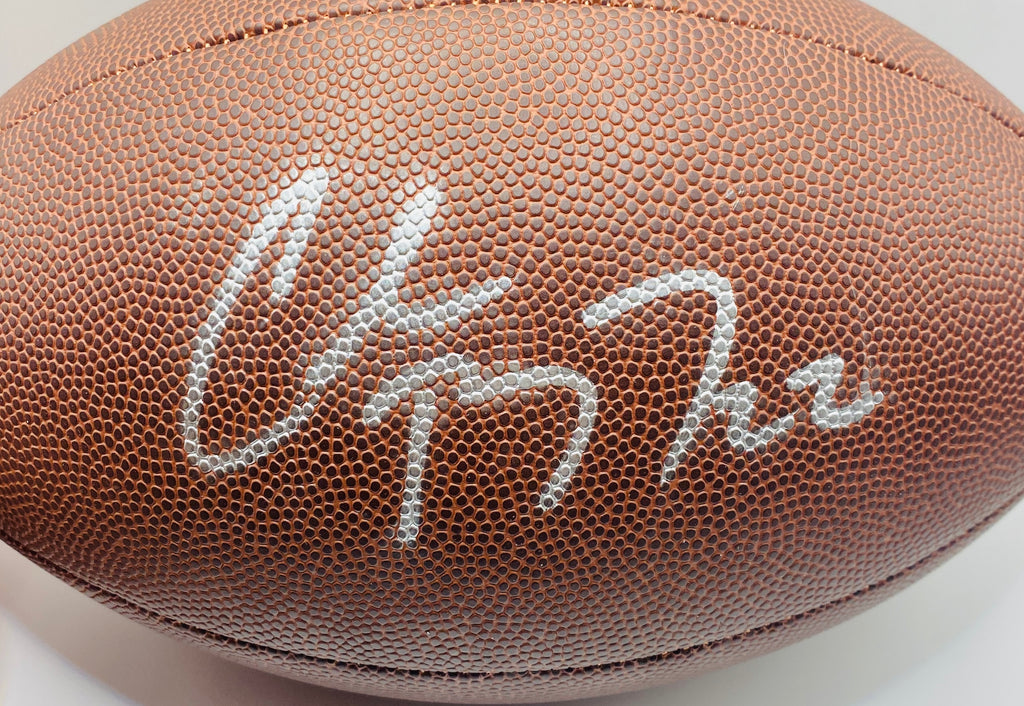 Christian McCaffrey Signed Football With COA (3201025) (49ers)