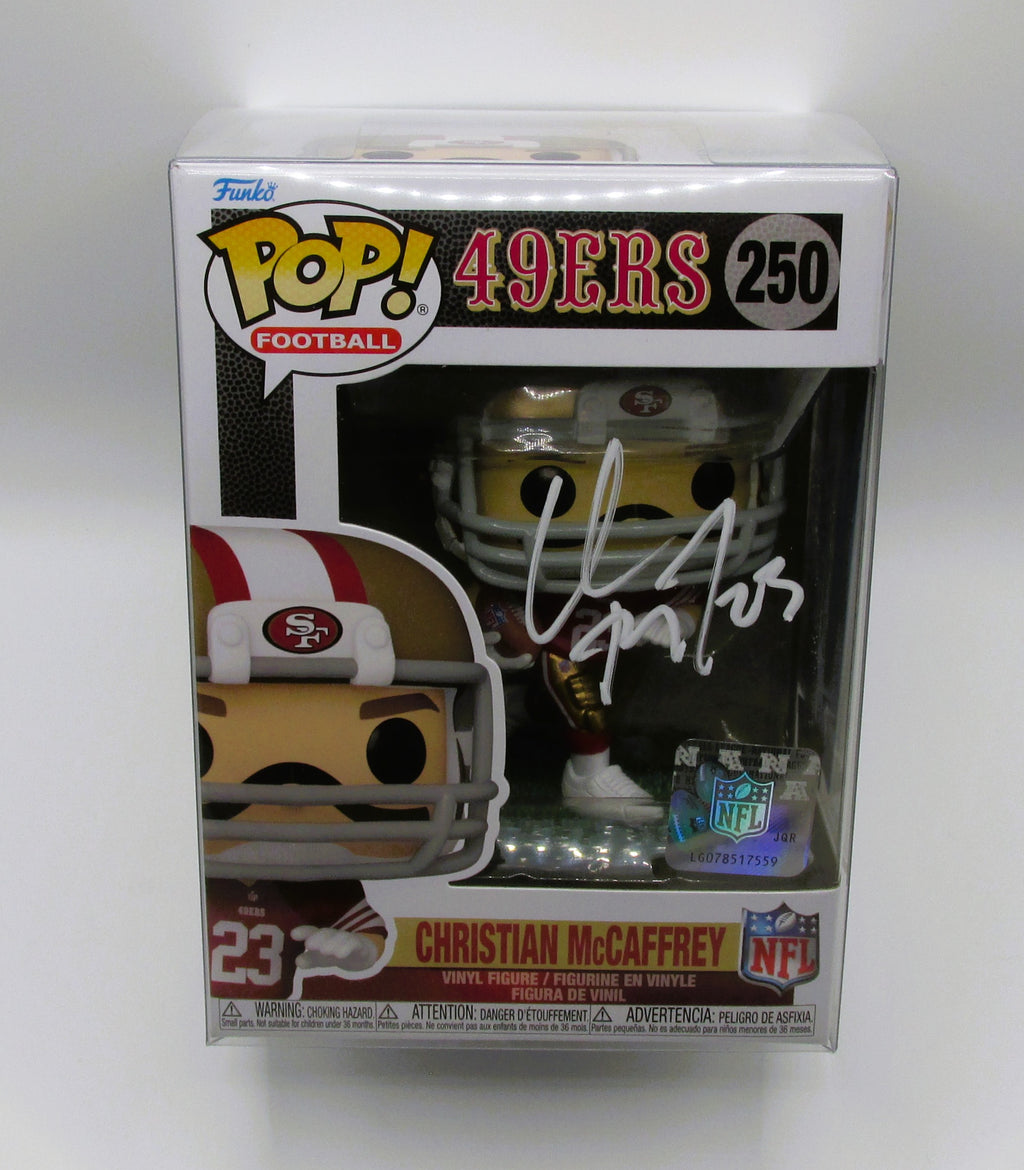 Christian McCaffrey Signed Funko In Case With COA (2371517) (49ers)