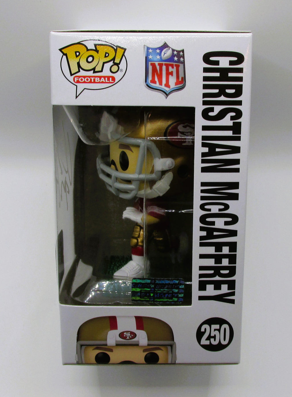 Christian McCaffrey Signed Funko In Case With COA (2371517) (49ers)