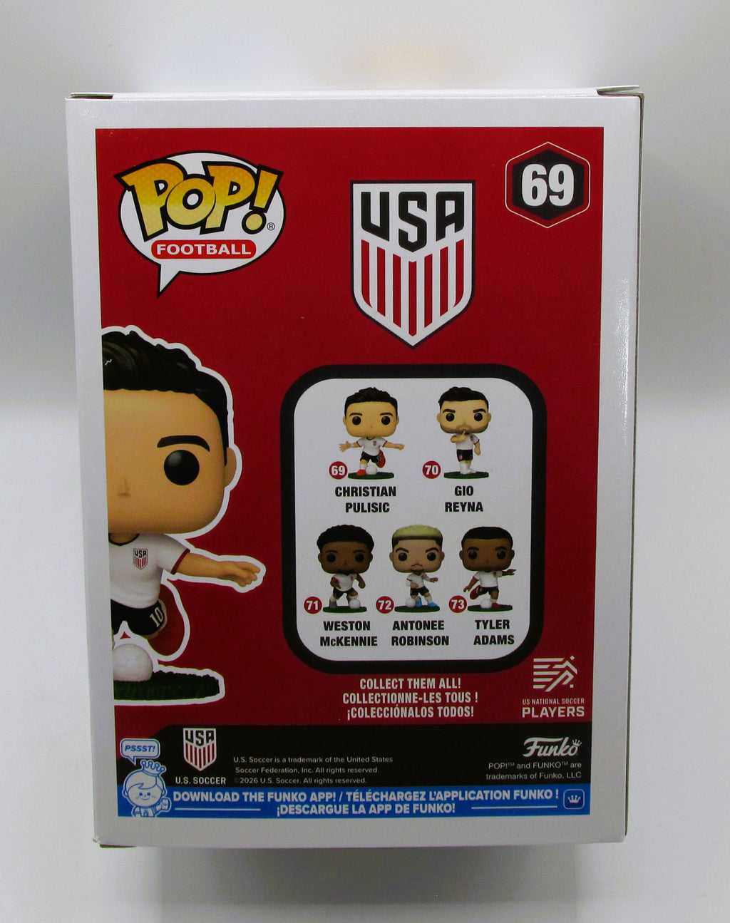 Christian Pulisic Signed Funko In Case With COA (A53838) (USA)