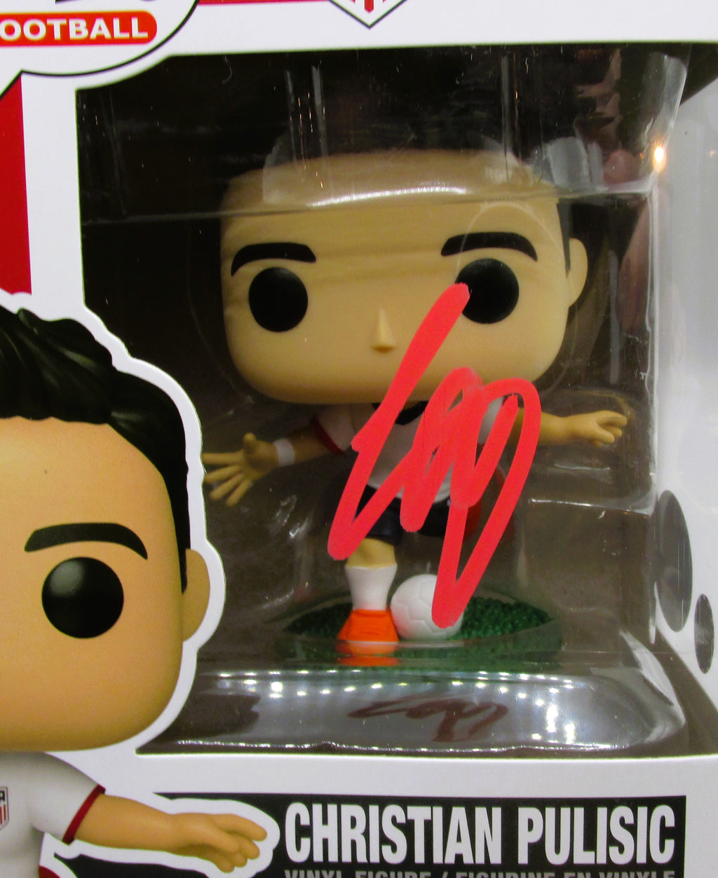 Christian Pulisic Signed Funko In Case With COA (PC483396) (Team USA)