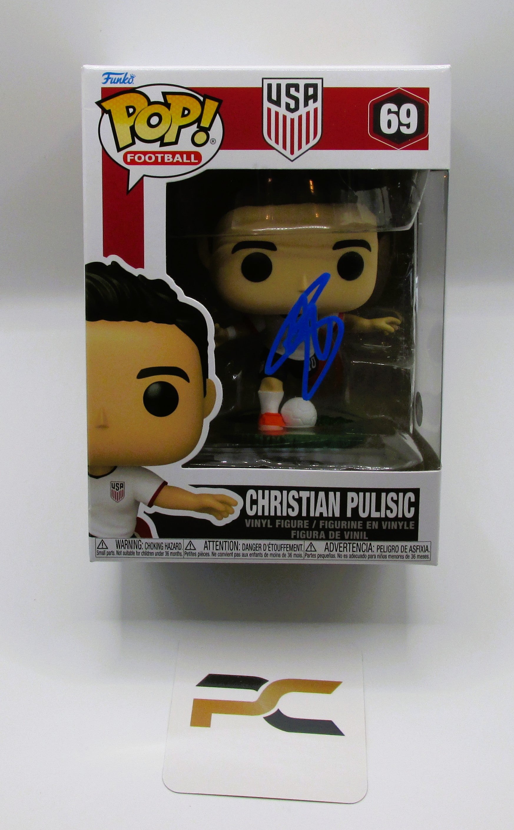 Christian Pulisic Signed Funko In Case With COA (PC483400) (Team USA)