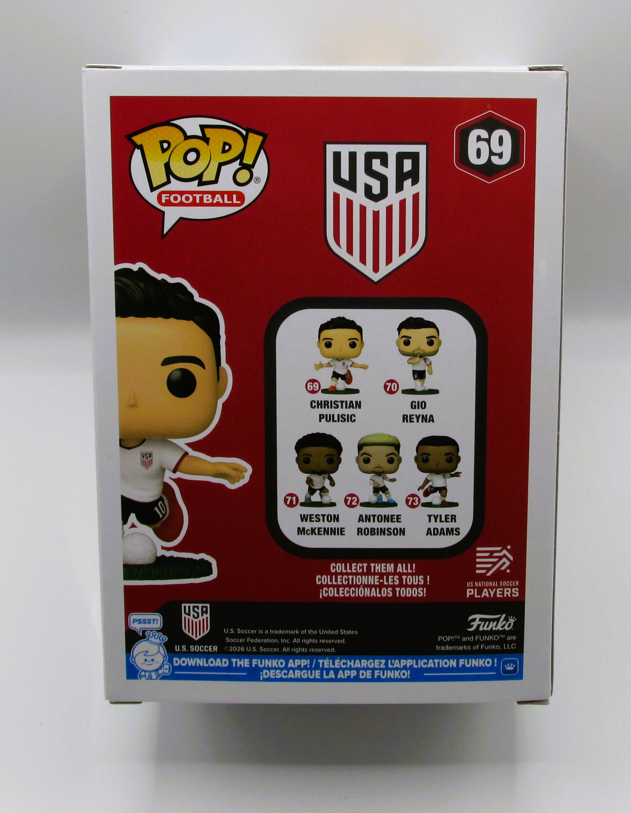 Christian Pulisic Signed Funko In Case With COA (PC483400) (Team USA)