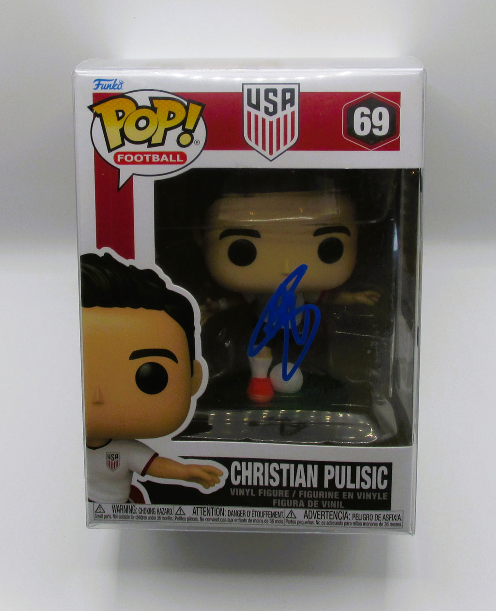 Christian Pulisic Signed Funko In Case With COA (PC483400) (Team USA)